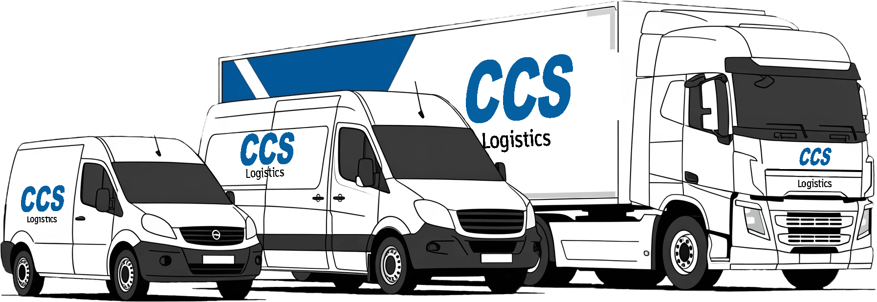 CCS Logistics delivery van on the road